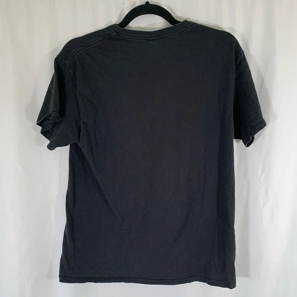Vintage Savage Shirt Mens Medium Black Gorilla Print Short Sleeve Crew Delta Tag